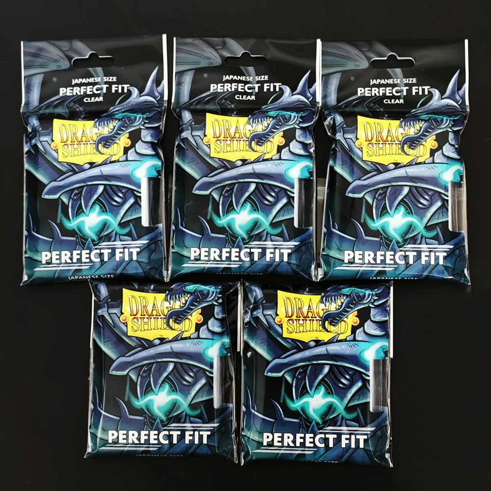 Image of Dragon Shield Innenhüllen, transparent, japanische Größe, Kartenhüllen, Einzelpackung für YGO, kleine Tischspiele (100 Stück/Packung)