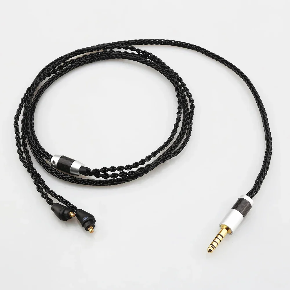 Audiocrast HIFI 8 Core Silver Plated Black Earphone Cable For Sony XBA-H2 XBA-H3 XBA-Z5 xba-A3 xba-A2 Headphones