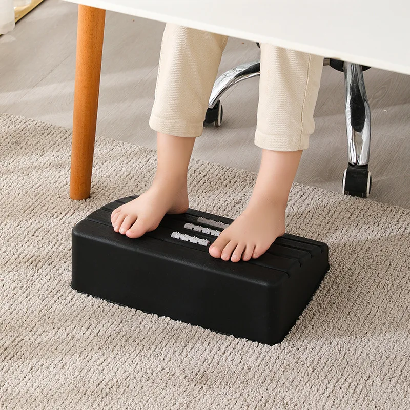 Feet Stool Chair Under Desk Footrest Foot Resting Stool With Rollers Massage Foot Stool Under Desk For Home Office Toilet