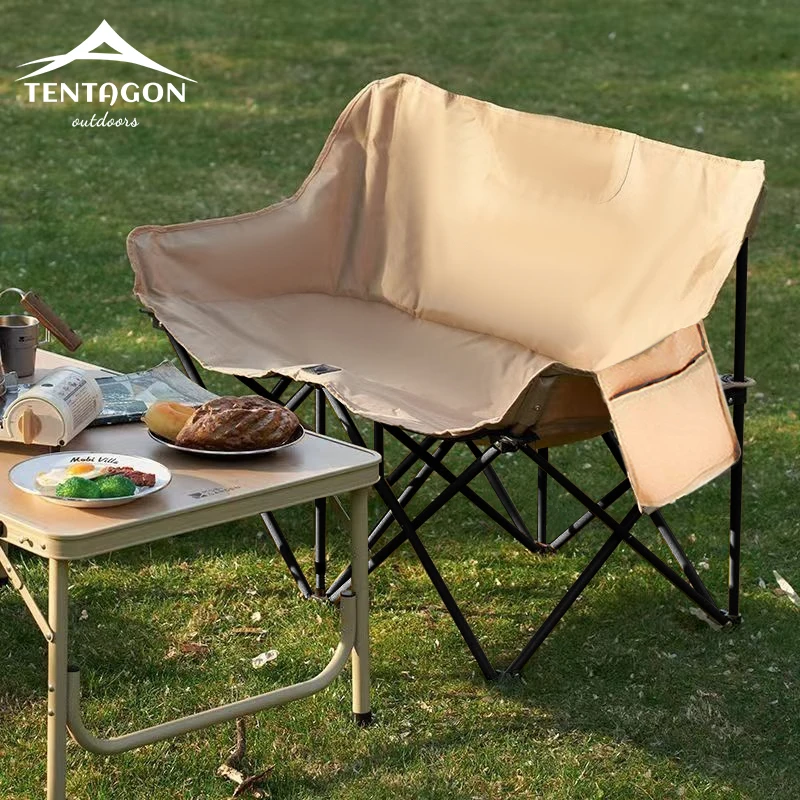 

Двухместный складной стул для кемпинга, складной стул для рыбалки на открытом воздухе, сверхлегкий стул для лужайки, пляжные стулья с луной для садового пикника