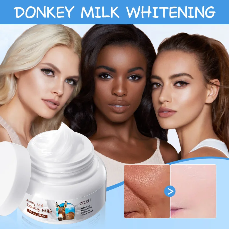 Donkey Milk Face Cream Moisturizing Whitening Oil Control Brighten Nourish Firm Skin Anti Wrinkle Creams Beauty Face Care 120g