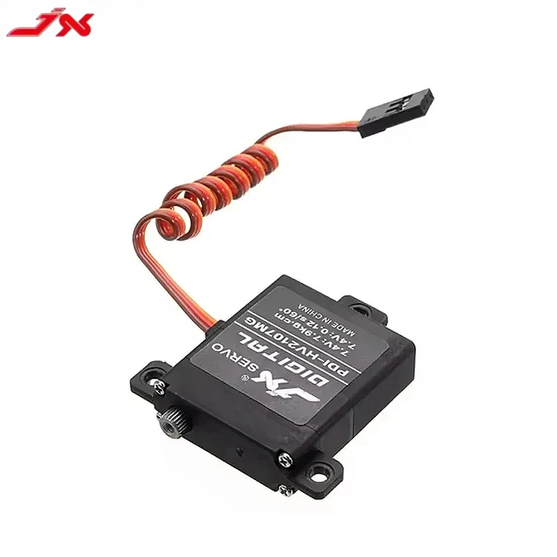 JX Servo PDI-HV2107MG 7,9 kg CNC Torque de dirección Núcleo de engranaje de metal digital Servo estándar para avión de ala fija RC