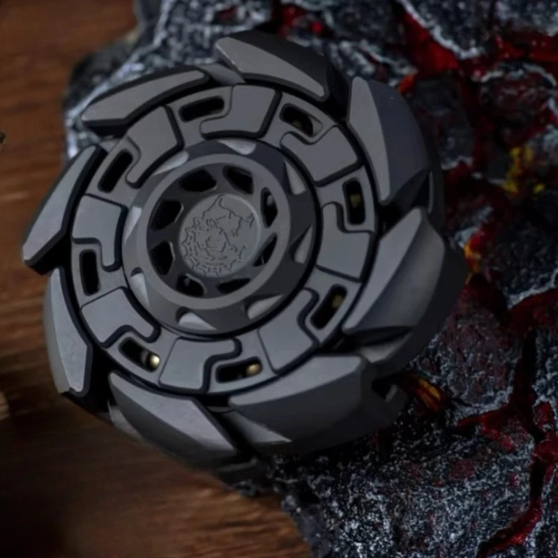 KTS EDC 지르코늄 팔각형 기계식 금속 갑옷 회전 손가락 자이로스코프 데스크탑 스트레스 해소 장난감