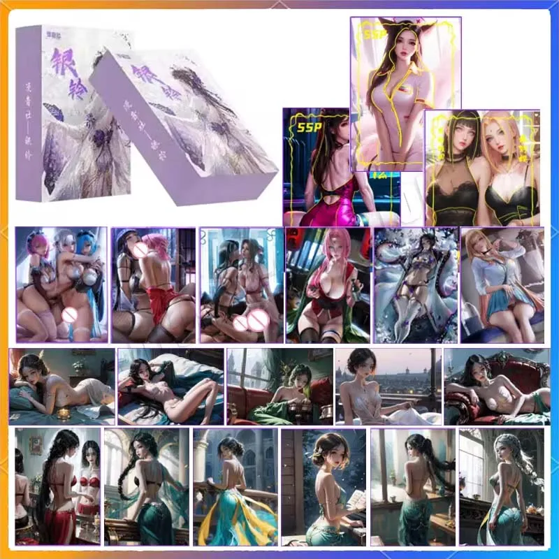 Limited Sale New Style Sexy Card ACG Goddess Story Bikini Nudity Big Boobs Sexy Wife Card Collection Blind Box Voice Card Gift