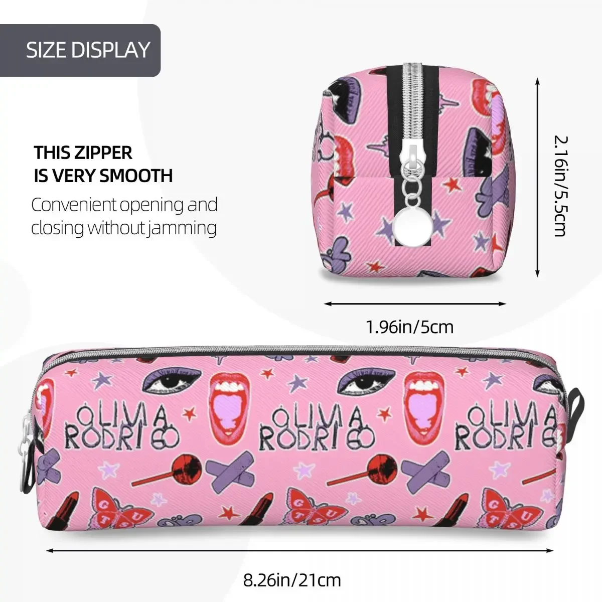 Cool Pencil Case Guts Sour Spill Ur Vampire  Box School  Cases Boy Girl Square Pattern Stationery Organizer