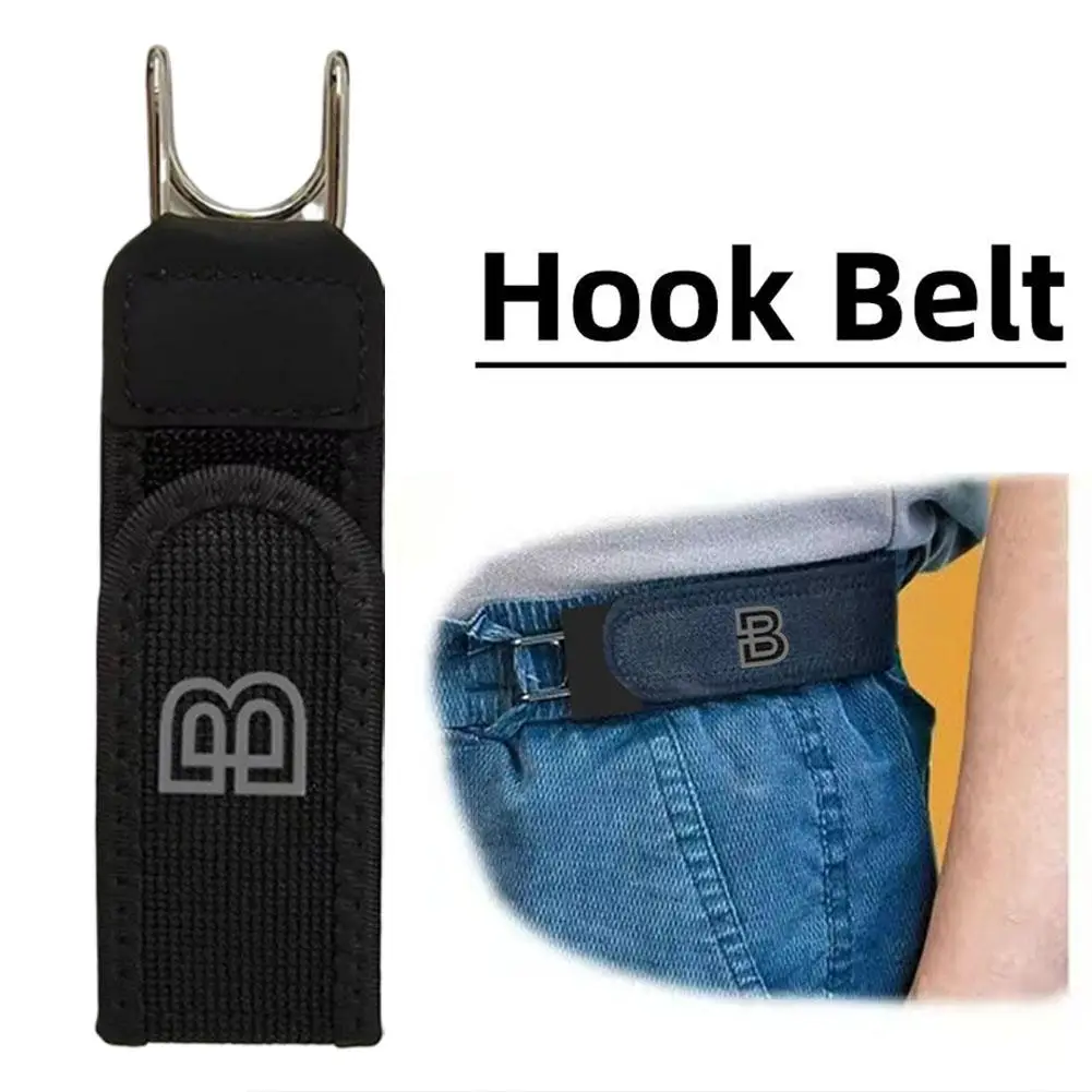 Upgraded Adjustable Buckleless Belt Hook for Elastic Belts For Men‘s Gift Casual Belt With Buckle  for Daily Wear