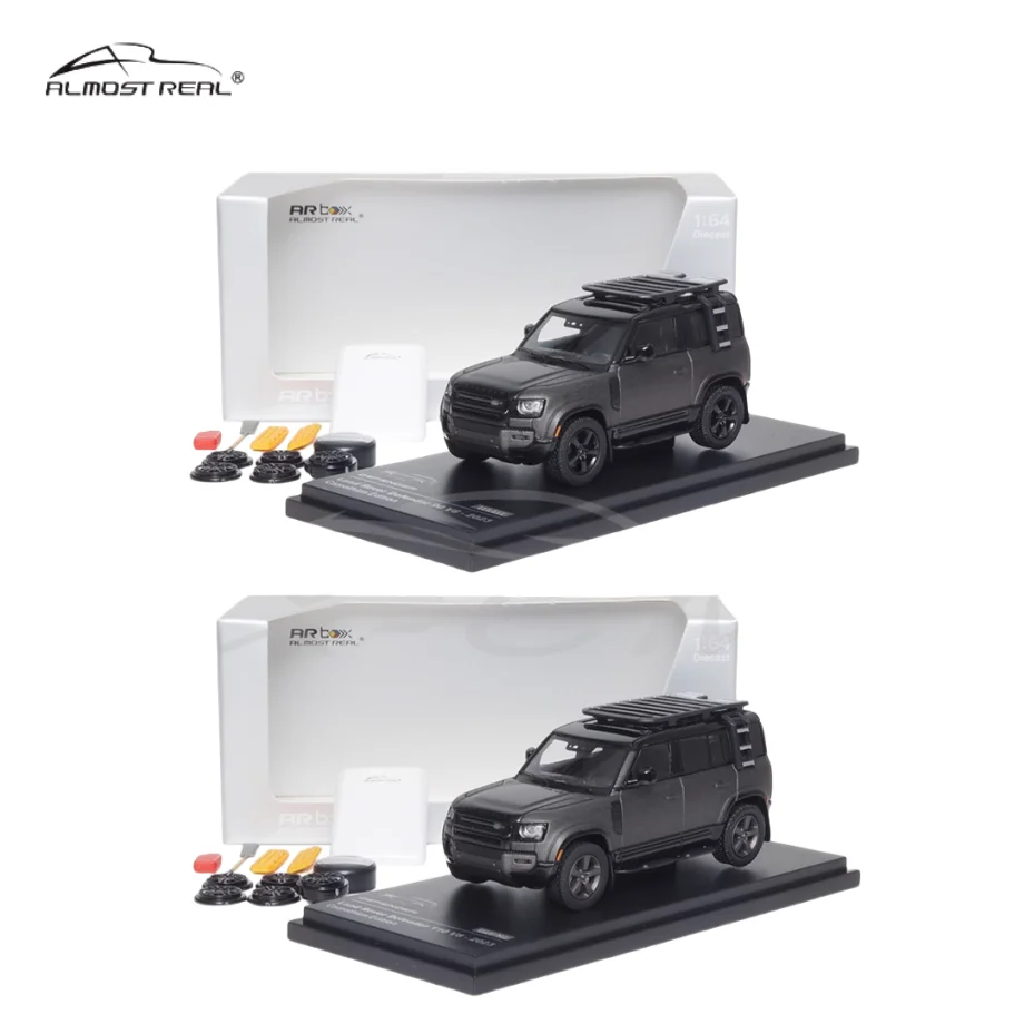 1:64 Land Rover Defender110 2023 commemorative alloy model, children's collection of decorative toys, holiday gifts for children