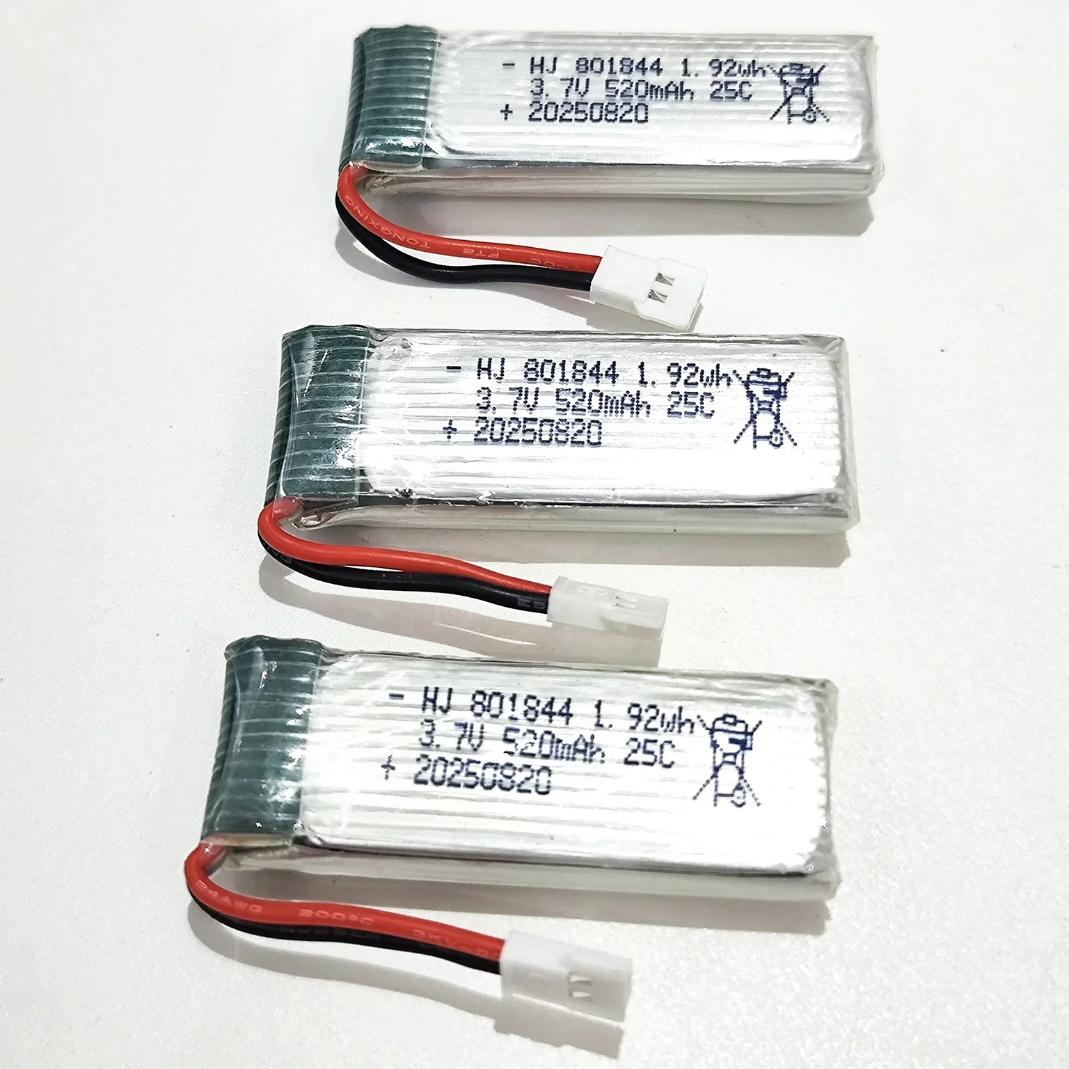 

3PCS Battery 3.7V 520mAh Lipo Battery Spare Part Kit for SYMA Z4 Z4W RC Drone Quadcopter Battery Part Accessory