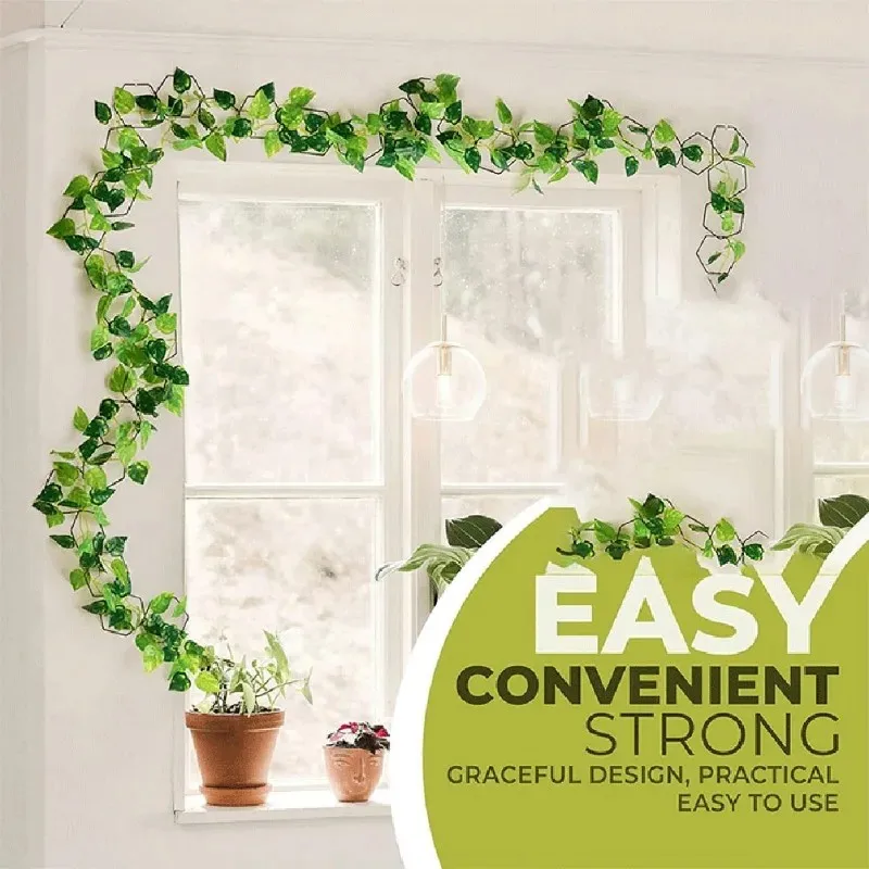 new design 18pcs hexagonal plant trellis with 6 hooks sturdy iron chain support for indoor potted climbing plants