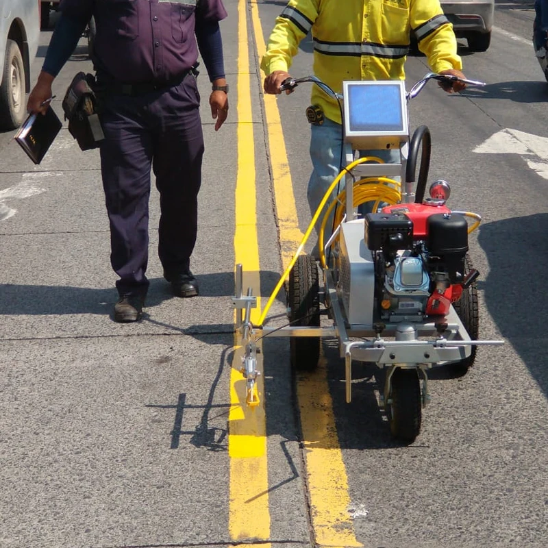 Cold Paint Road Marking Machine Concrete Road Marking Machine Airless Line Striper For Highways Parking Lots CE Customized