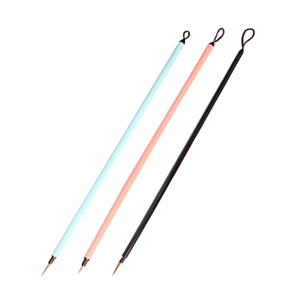 3 Pcs Hook Pen Artist Paint Hake Fine Tip Brush Brushes Line Watercolor Painting Multi-function Detailing Writing