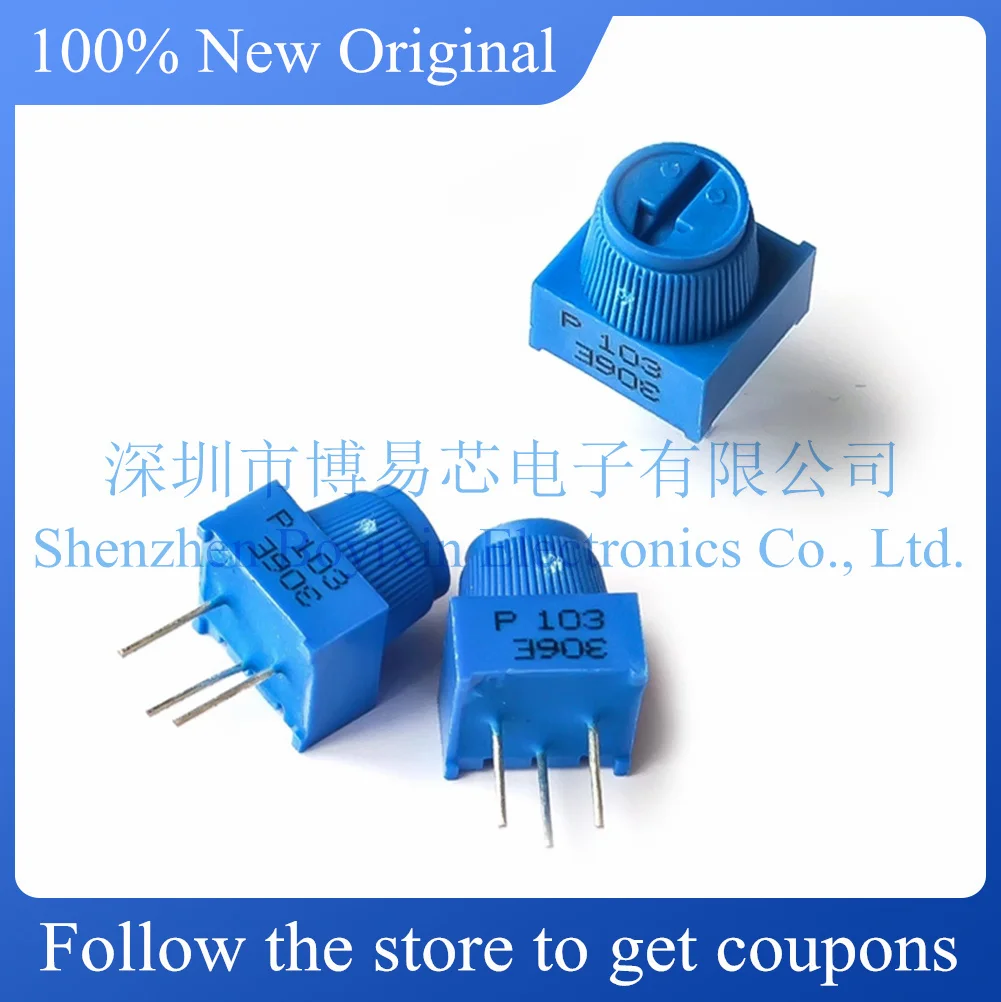 

NEW 3386P-1-103 Top adjustment belt hat 10K precision adjustable potentiometer, plug-in environmentally friendly