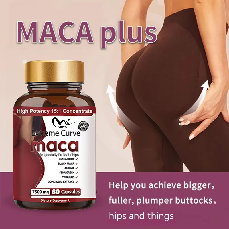 

60 capsules that are easy to swallow increase natural curves for buttocks and buttock growth supplement vegetarian