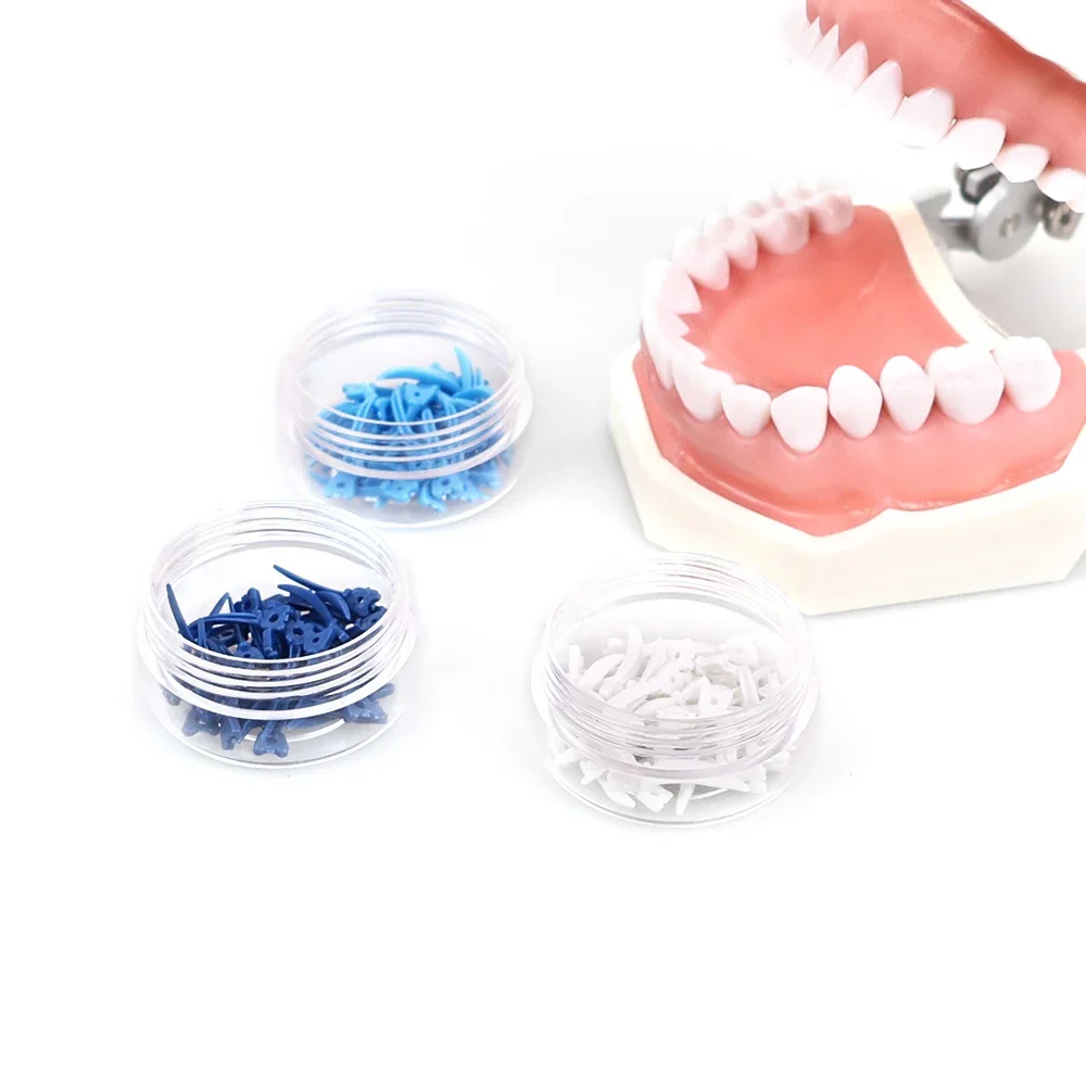 Kliny dentystyczne do systemów matryc segmentowych Autoklawowalny klin uzupełniający Jednorazowe plastikowe kliny Tulwar z otworami Materiały dentystyczne