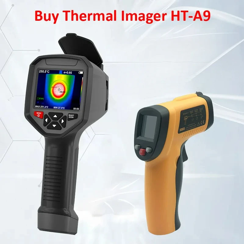 

2022 WiFi Imager Portable Thermal Imaging Camera Industry Thermometer High Resolution Infrared HT-A9