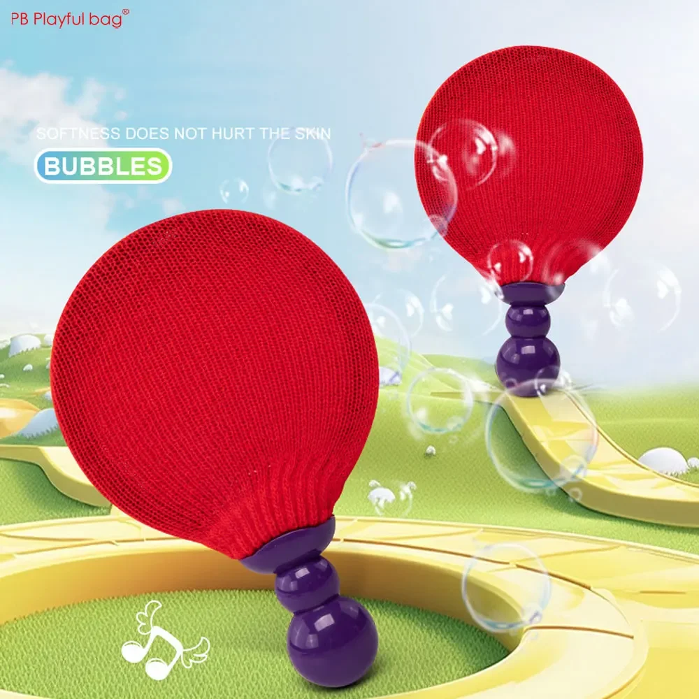 Newest Soap Bubble Ping Pong Kids Sports Intertainment Toys Parent-child Interaction Table Tennis New Bubble Racket Game AC195