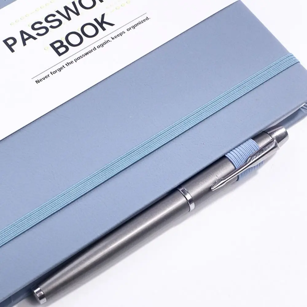 ด้วยแท็บตัวอักษร Pocket Password Keeper Book Coil Book พร้อม Penholder Password Keeper Notebook Saving Website Logins