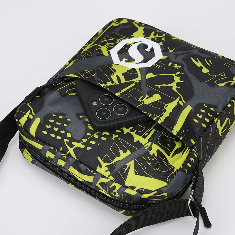 Large Men's Everyday Crossbody Bag - close-up view