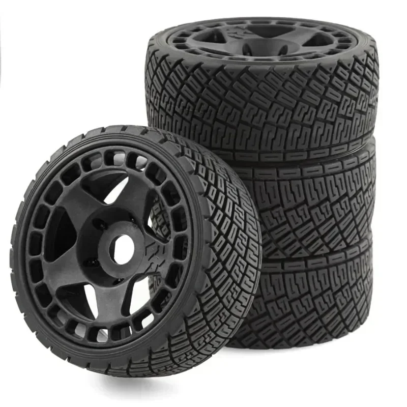 

4pcs 100mm 1/7 1/8 RC Rally Off-Road Buggy Tires Wheel 17mm Hex for ARRMA Trxs Redcat Team Losi Kyosho HPI WR8 HSP RC Car