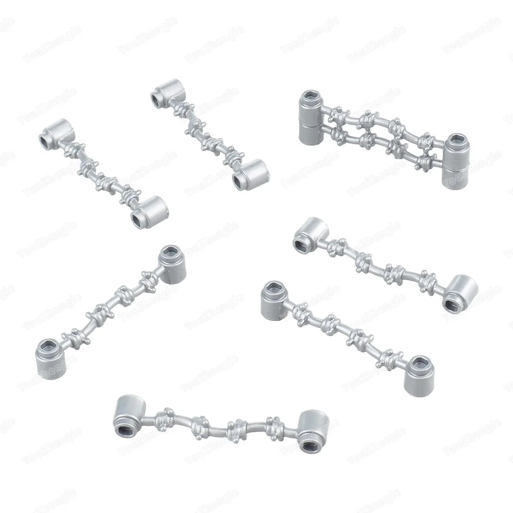 Ferro Spike Building Block MOC WW2 Figure Armi Attrezzature di ingegneria di difesa Strumenti di confinamento Set Modello di scena Regali Giocattoli per ragazzi