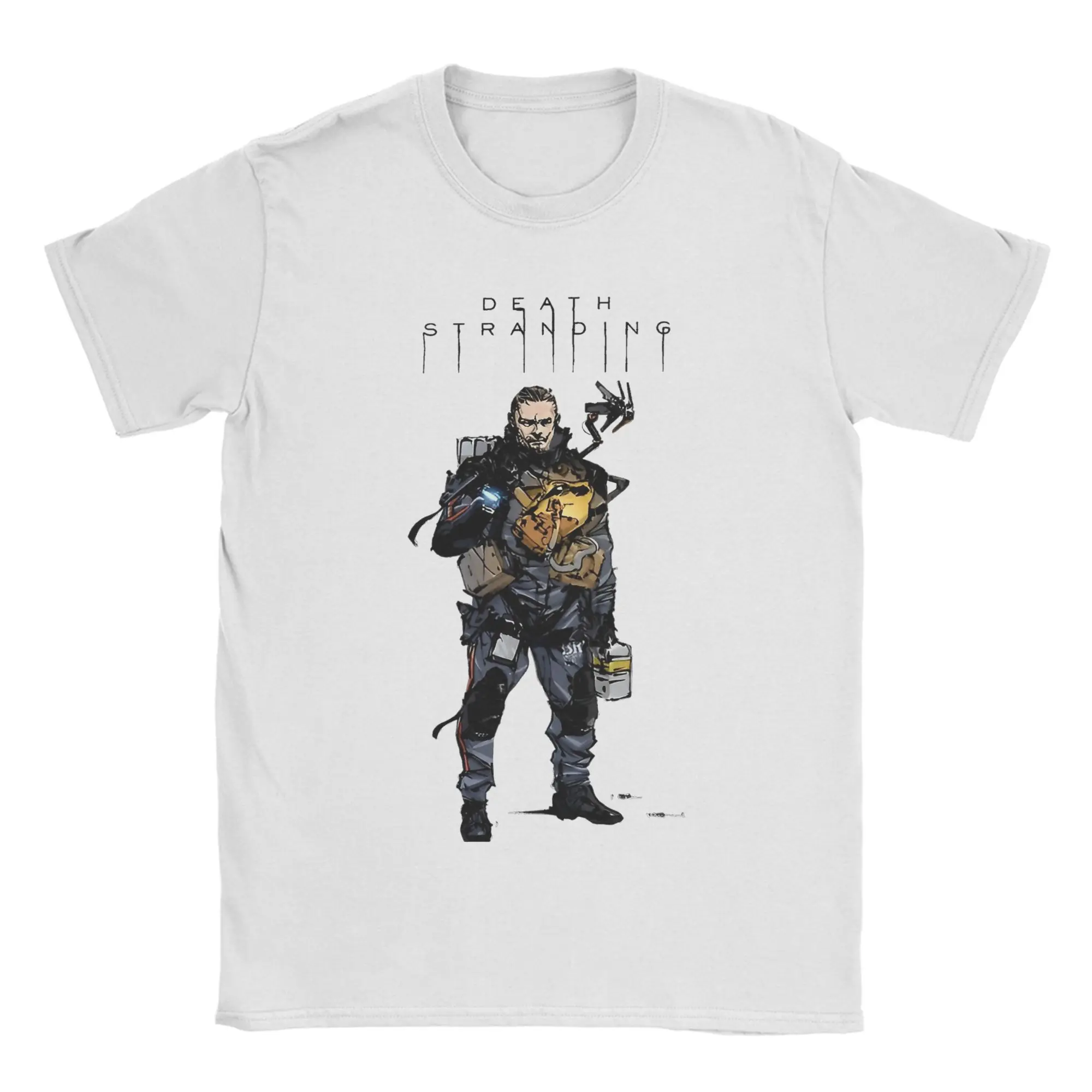 Heroes death art stranding game  Metal Gear Solid Harajuku T-Shirts Pure Cotton O Neck 5XL 6XL Tees Short Sleeve Vintage Tshirt