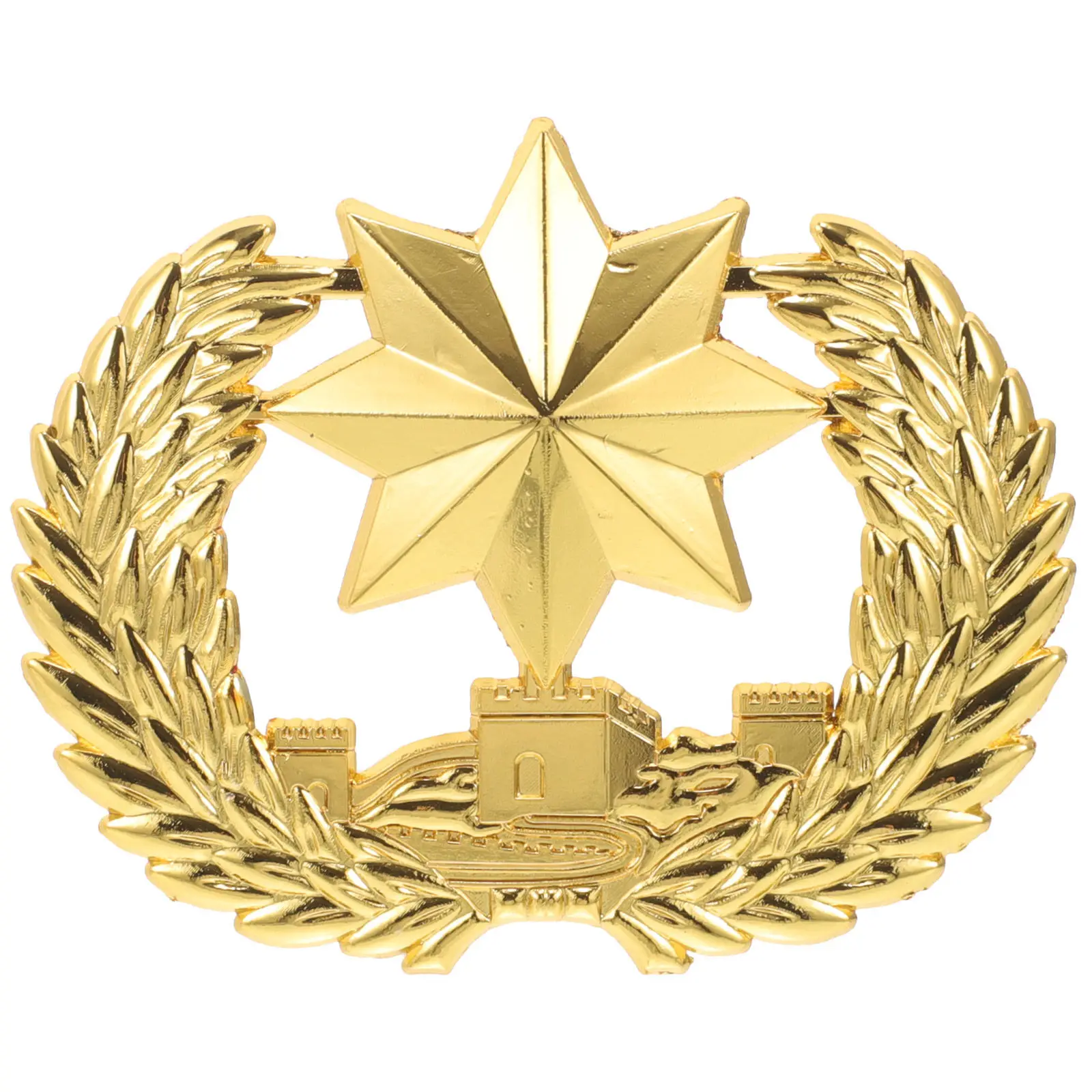 

Hat Badge Metal Pin Zinc Alloy DIY Star Shape Badge Security Uniform Accessory Lapel Pin Clothes Hat Badges Satr Shape Badges