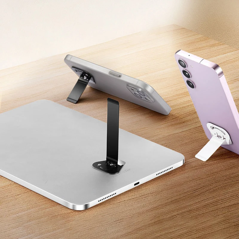 Soporte de Metal plegable para tableta y teléfono, rotación de 90 grados, Universal, portátil, Android