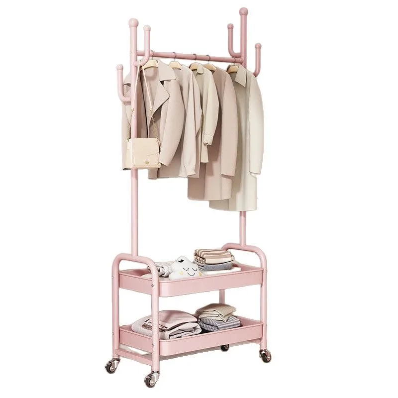 

Hanging rack Full carbon steel floor bedroom Household removable drying rack Indoor storage Coat rack Hanging clothes