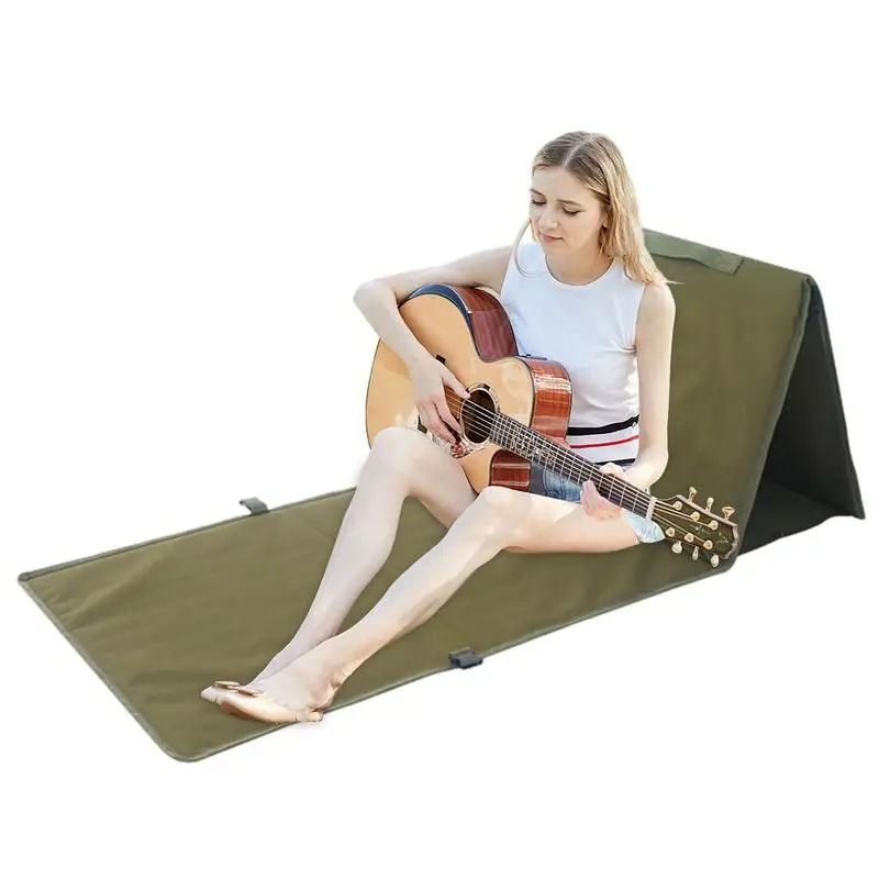 Beach Lounge Mat Triangular Camping Pad Waterproof Beach Chair Mat Portable Beach Lounger Tanning Chair For Outdoor Beach Grass