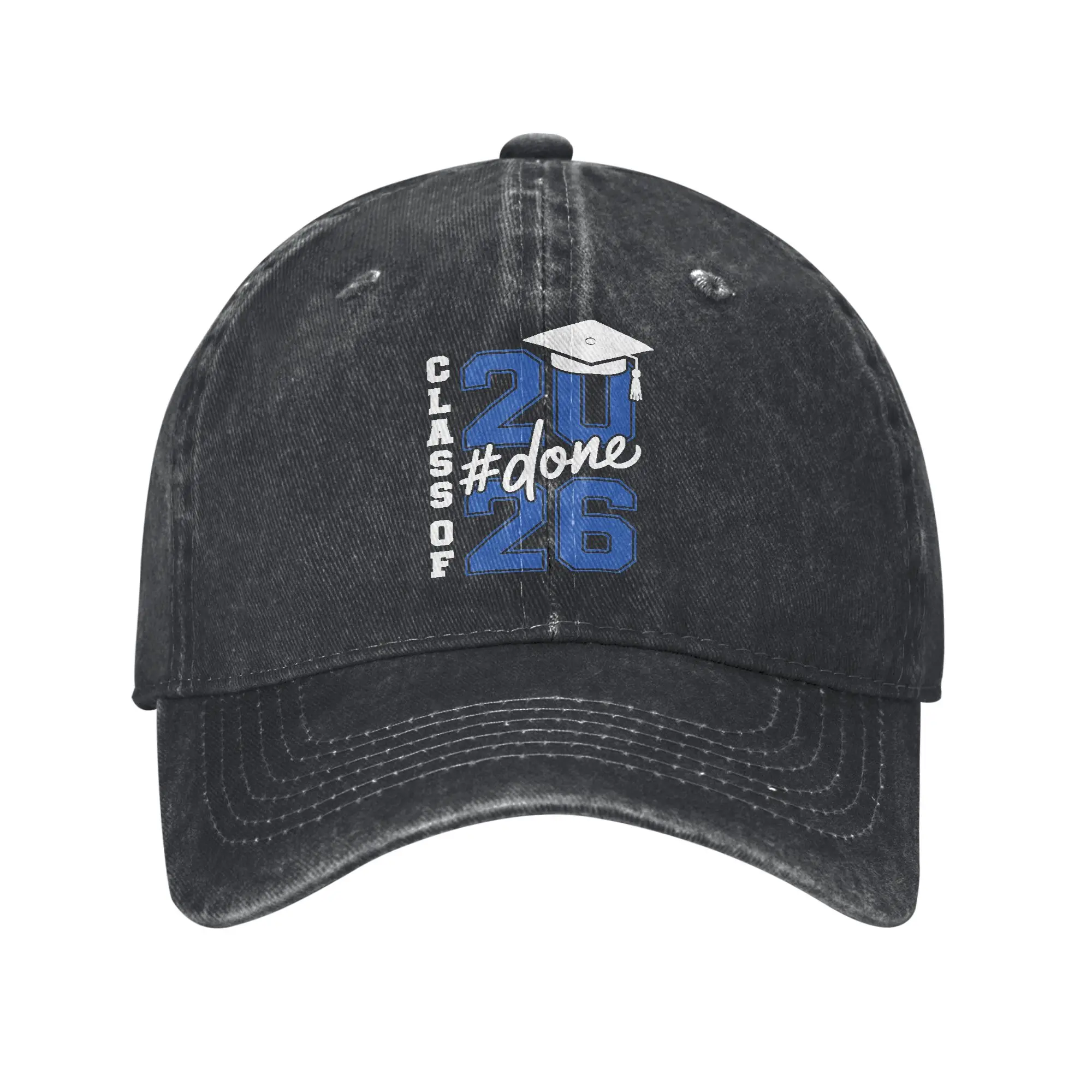 Class of 2026 Senior Graduation Print Cap For Unisex Cotton  Trucker Hat Daily Headwear Baseball Cap Adjustable