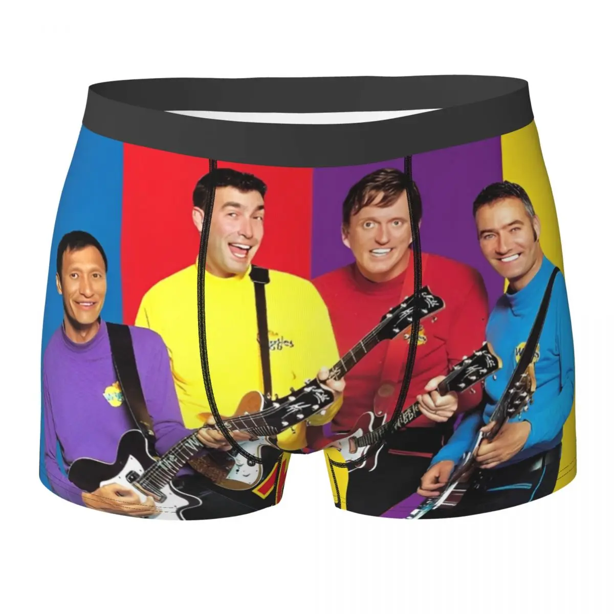 

Нижнее белье Wiggles, австралийские детские музыкальные группы, боксеры с принтом, мужские трусы высокого качества, трусы-боксеры, подарок на день рождения