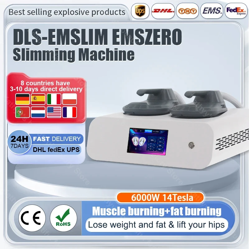 

Portable Hot Sale New EMS ZERO RF 6000W EMS Muscle Stimulator Electronic Body Sculpting Machine Weight Loss