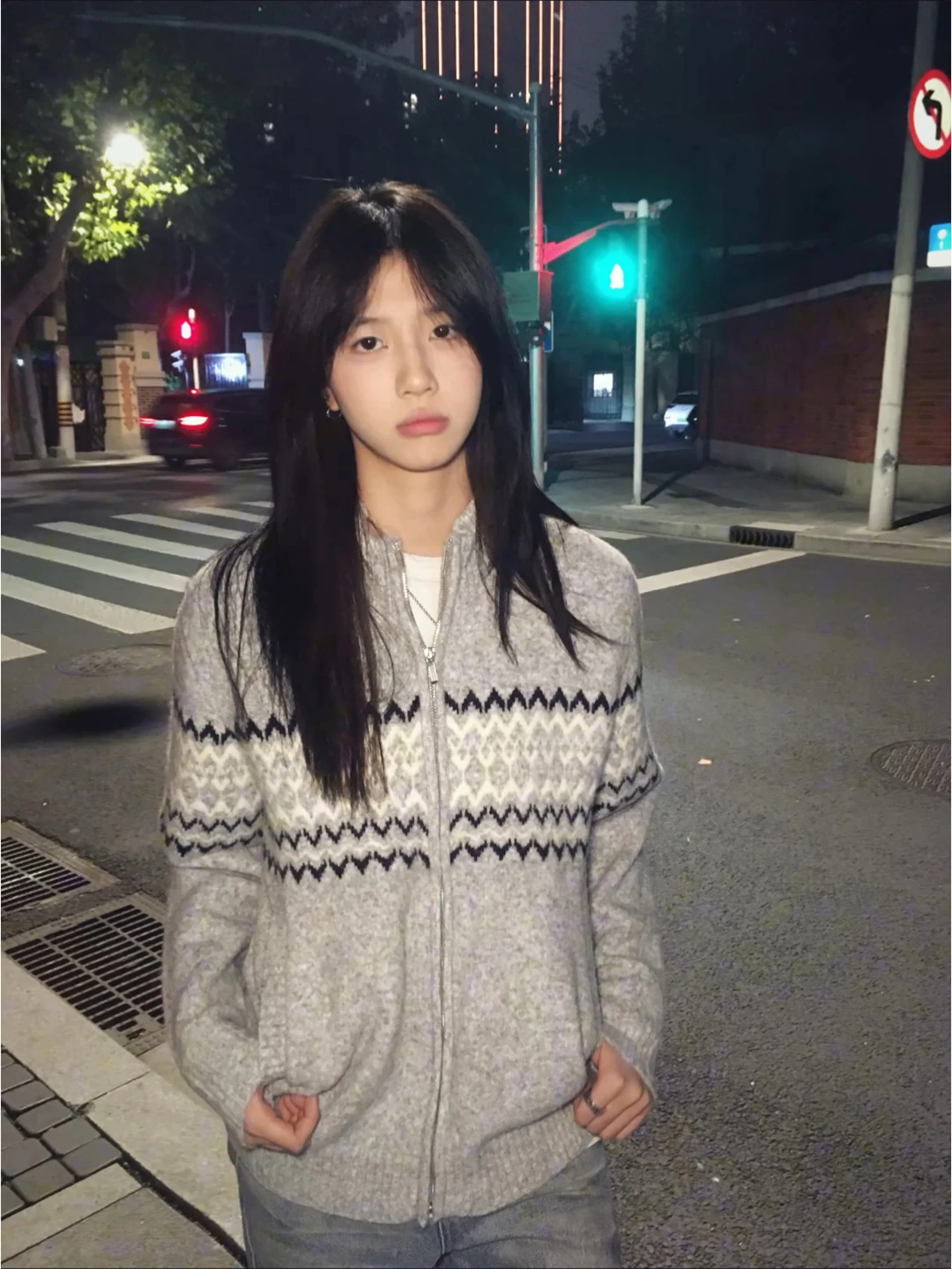 

ay Zipper Knitted Sweater Men's Loose Casual Sle Inner irt Autumn Winter Leisure Faion Cardigan Soft Long Sve irt