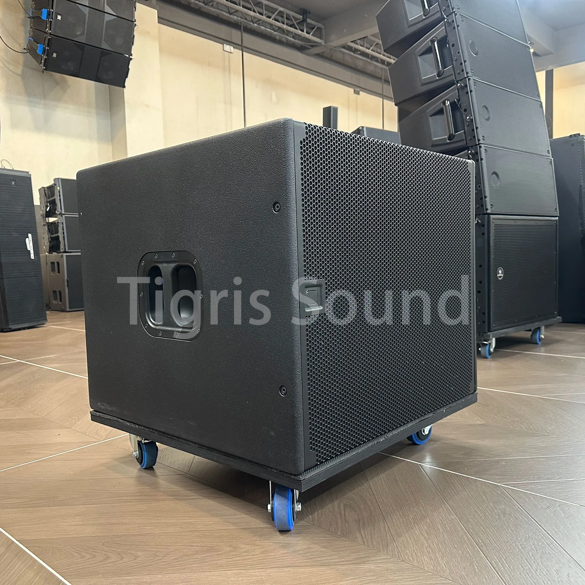 918S Single18in Compact Bass Subwoofer Wooden Box for Outdoor DJ Party & Medium Concert Stage Bass