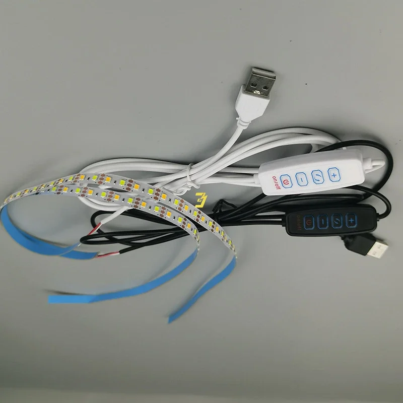 شريط LED للرسم بضوء USB ، متغير بثلاثة ألوان ، طلاء مضيء ساطع ، 3 ألوان ، 5 فولت ، من من من من من من من من نوع USB