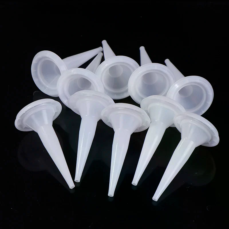 10pc S Caulking Nozzle Structural Glue Nozzle Plastic Universal Caulking Nozzle Tip Mouth Tools