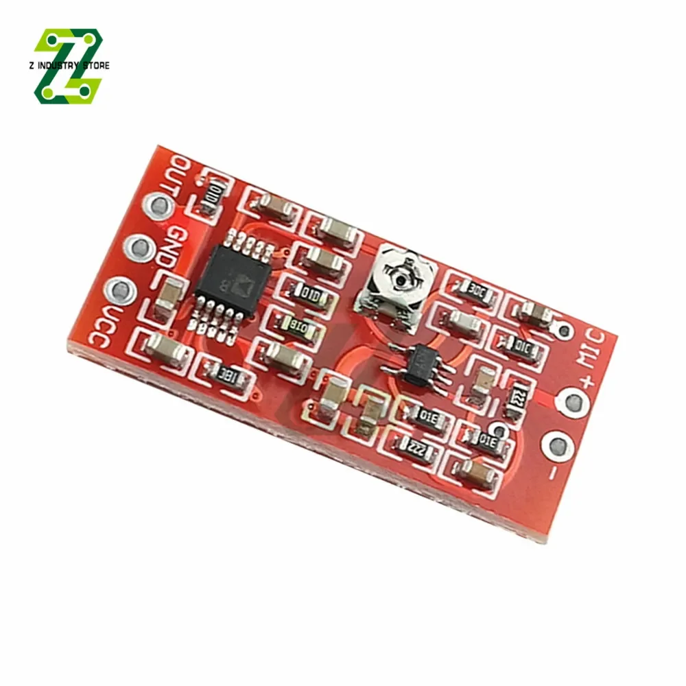 DC3 ~ 5V MAX4466 Electret ميكروفون وحدة مكبر للصوت إشارة الصوت مجلس مكبر للصوت مع SSM2167 ضاغط صوت