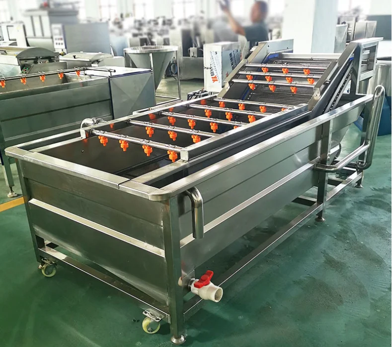 Fruit vegetable bubble washing machine industrial fruit and vegetable washing machine manufacturers