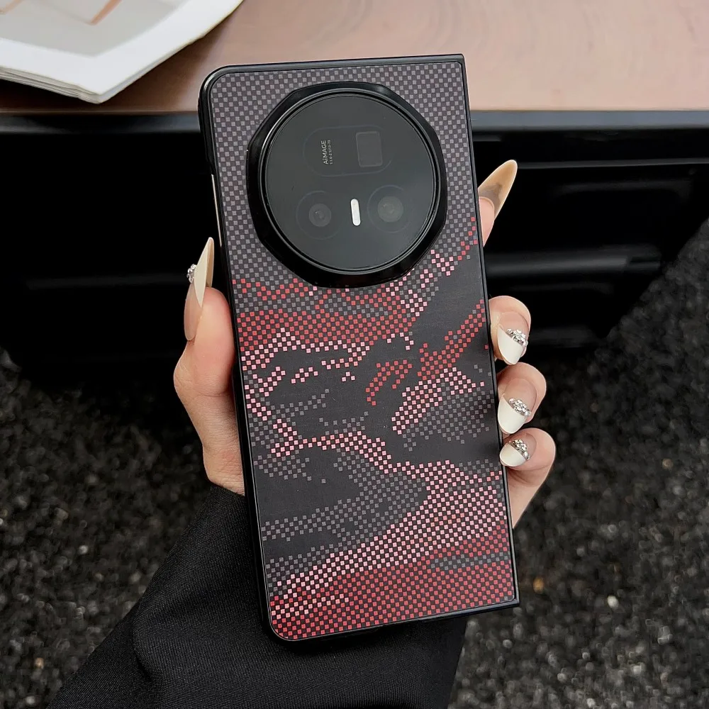 حافظة لهاتف هواوي هونور ماجيك V5 من ألياف الكربون الصلبة المغناطيسية للشحن اللاسلكي غطاء خلفي واقٍ لهاتف ماجيك V5 V3 Shell #6