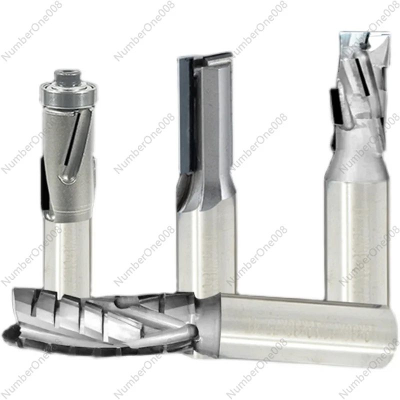 

Diamond Cutting Tool 3-Blade Router Bit 3+3 Spiral CNC PCD Straight Tungsten Steel Edging Tool Woodworking Cutter