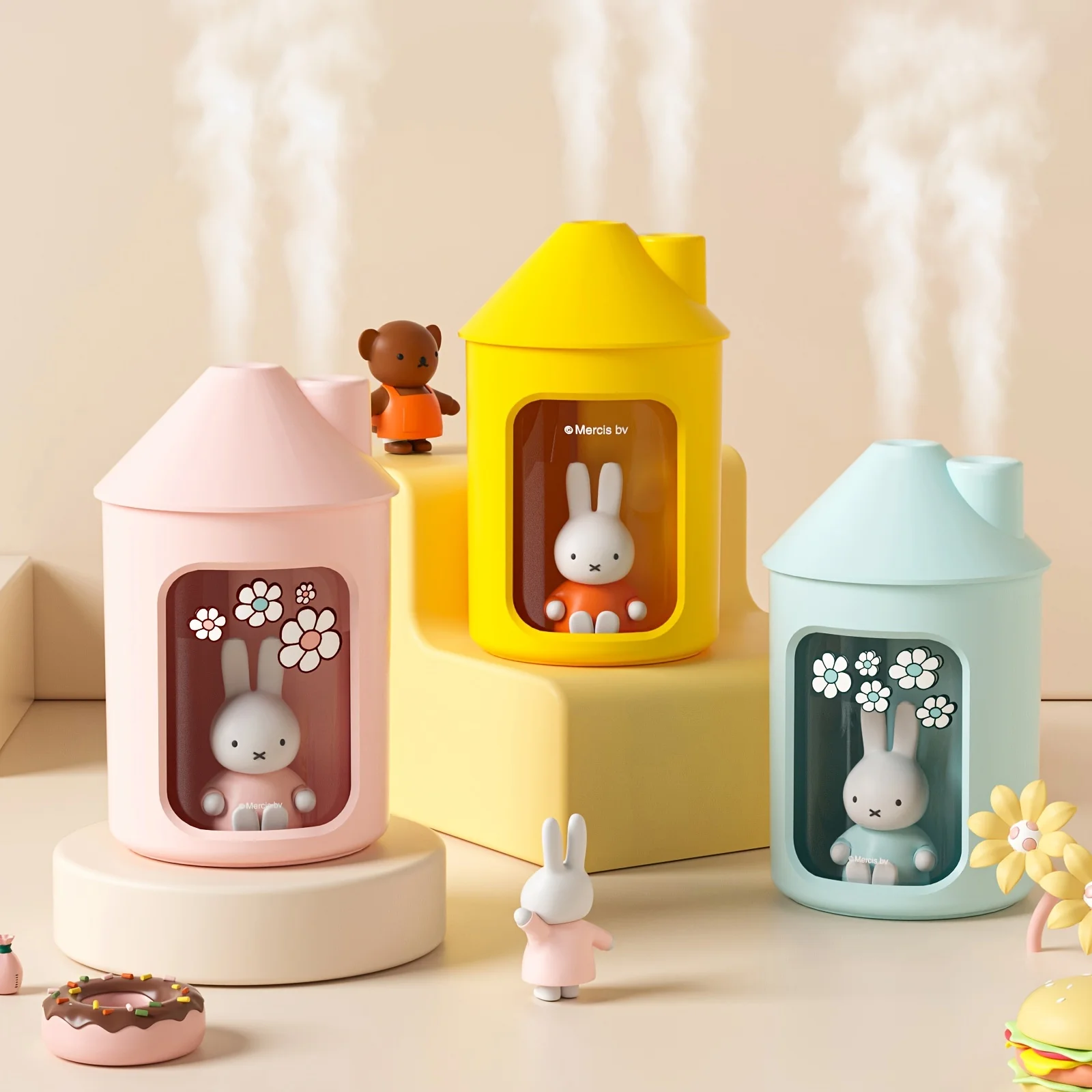 

450ML Dual-Nozzle Cool Mist Humidifier - USB Powered with Adjustable Modes, Perfect for Any Room & Seasonal Gifts
