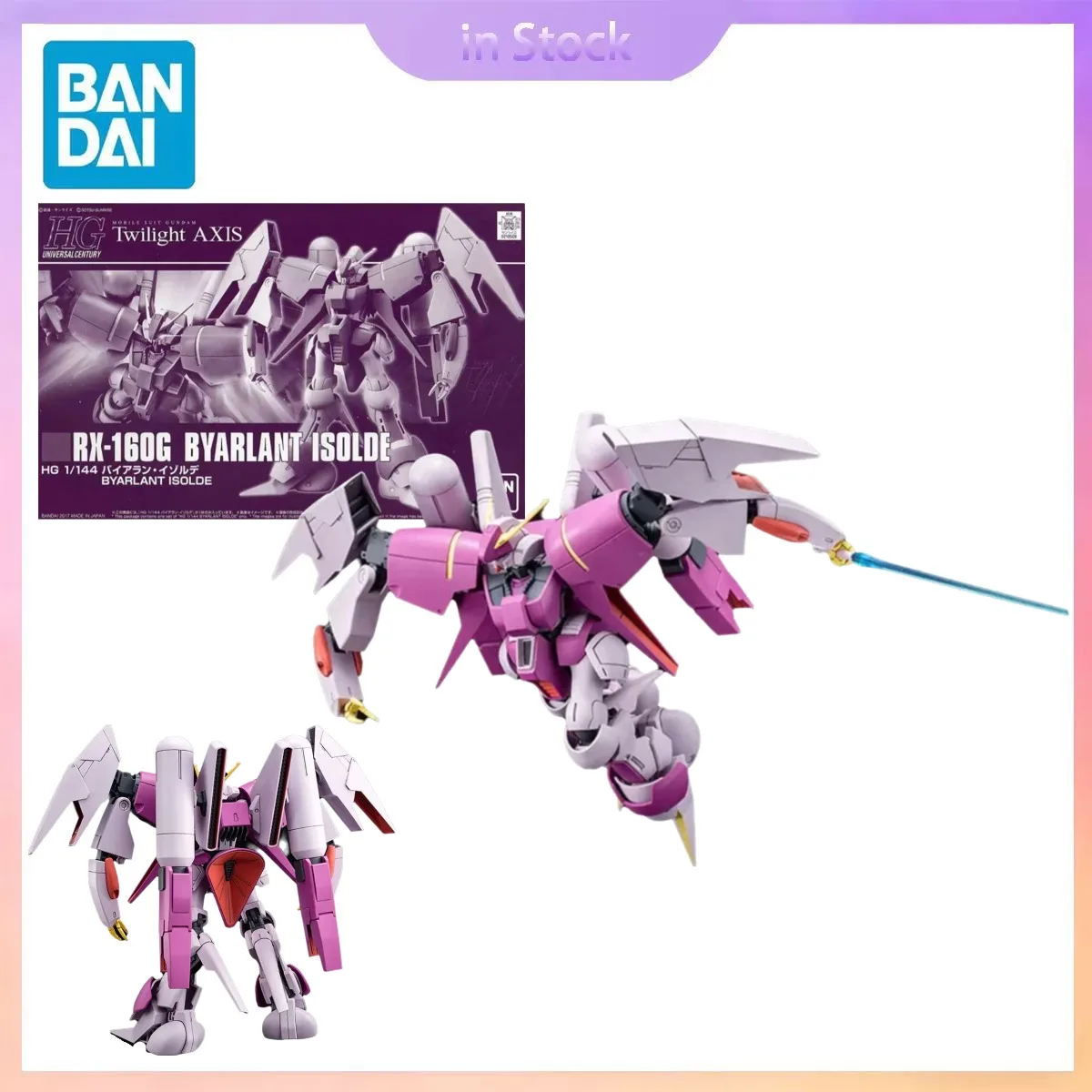 

Original Bandai Genuine In Stock HGUC 1/144 RX-160G Byarlant Isolde Gundam Anime Collection Action Figure Model Kits Toys Gifts