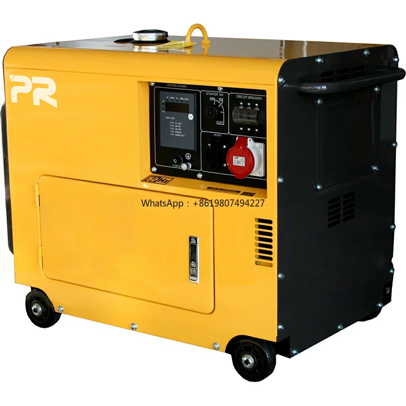 China Brand Power Super Silent Diesel Generator Set 4.6kVA to 90kW Container Type with Remote Start Stamford Alternator
