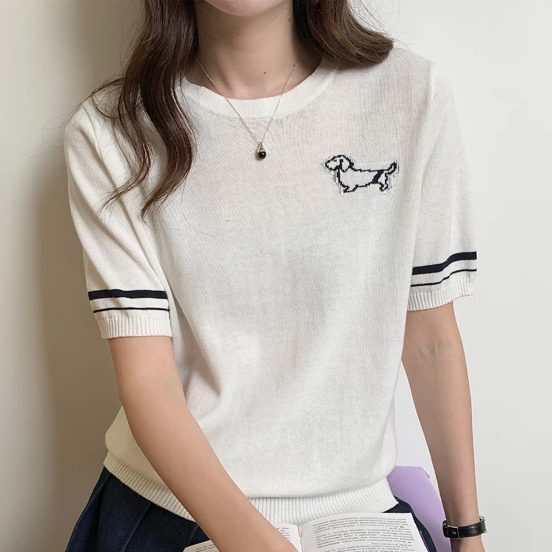 

Summer Women's T-shirt 100% Cotton Short Half Sleeve O neck Clothes Solid Casual Pullover Basic Female Top