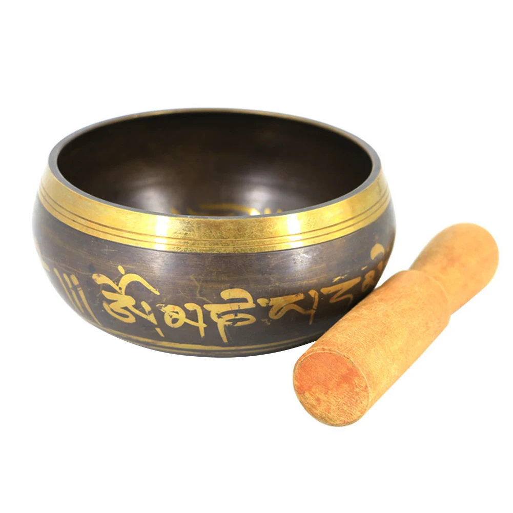 

Tibetan Chime Singing Bowl Striker Handmade Buddha Yoga Sound Yoga Healing Copper Singing Bowl
