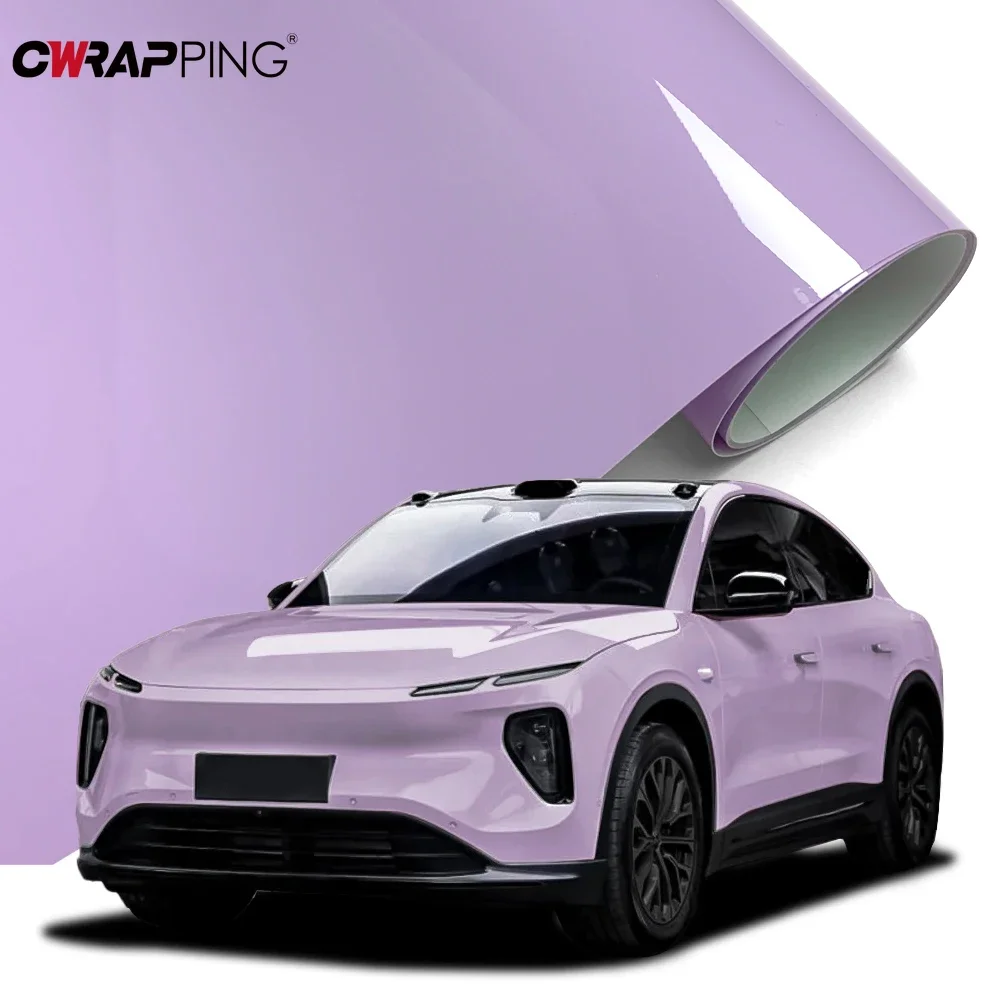 ملصق لغطاء السيارة مقاوم للماء للدراجات النارية لاصق الفينيل سيارة التفاف PET لامعة ذاتية اللصق فيلم الهواء الإصدار غطاء الجسم احباط