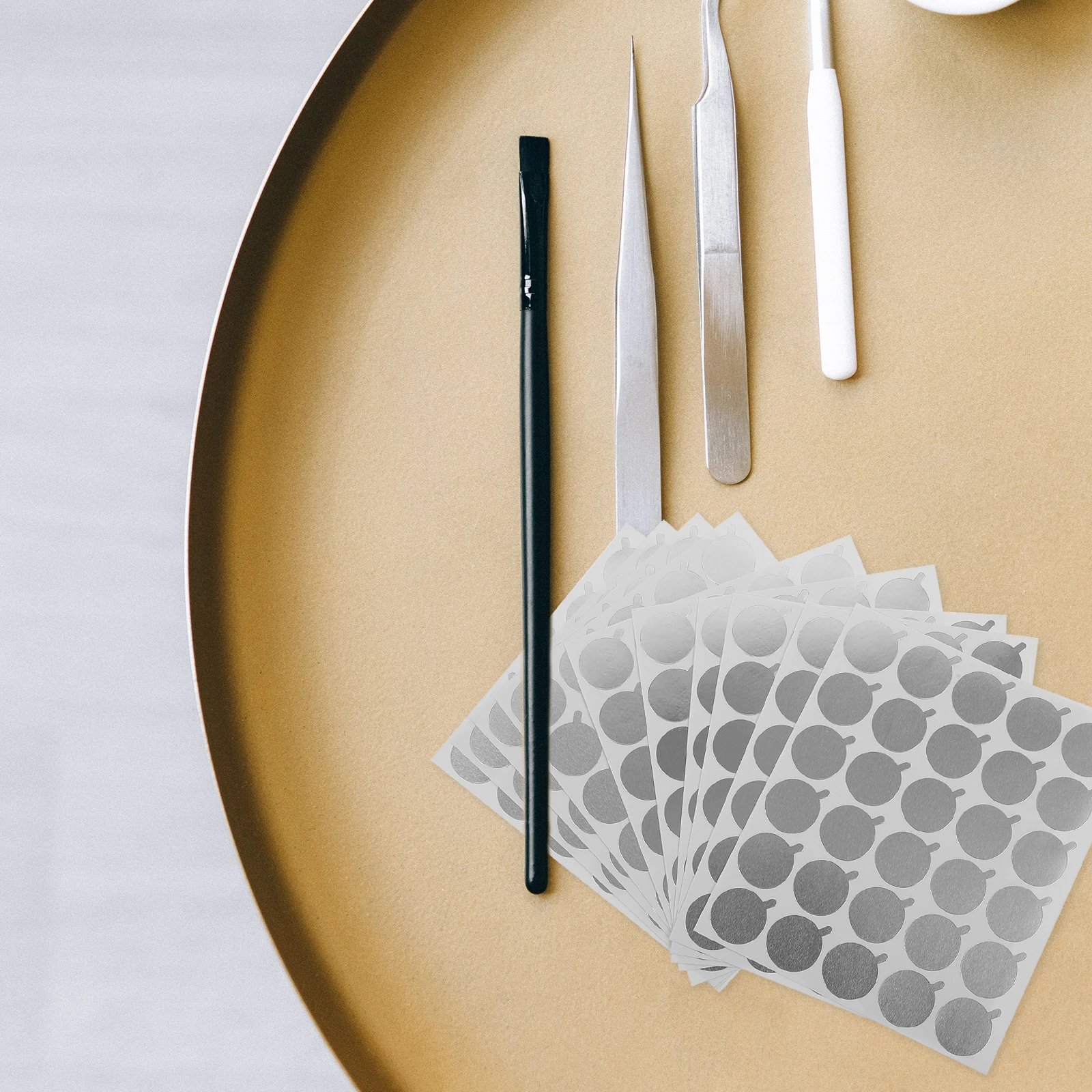 

900pcs Tin Foil Eyelash Grafting Gasket for Lash Extension Disposable Glue Pallet Beauty Tool Slow Curing Saving Makeup