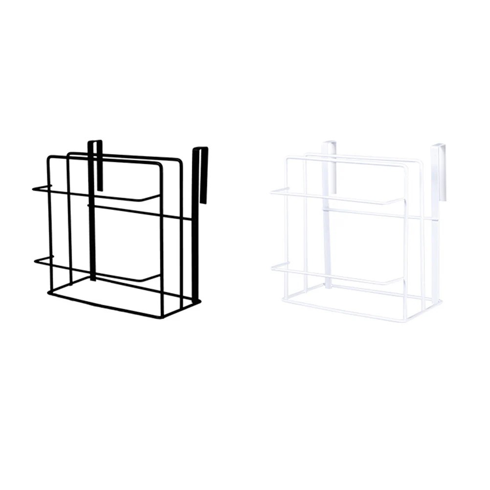 

Wall Mounted Cutting Board Rack for 2 to 3 Chopping Boards 2 Towels Iron PP Material Kitchen Storage Organizer Pantry