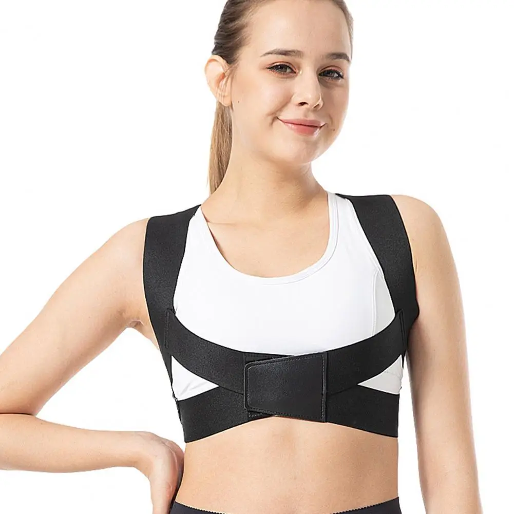 Back Support Adjustable Posture Corrector Spine Orthosis Polyester Fiber Back Support Kyphosis Correction for Adults