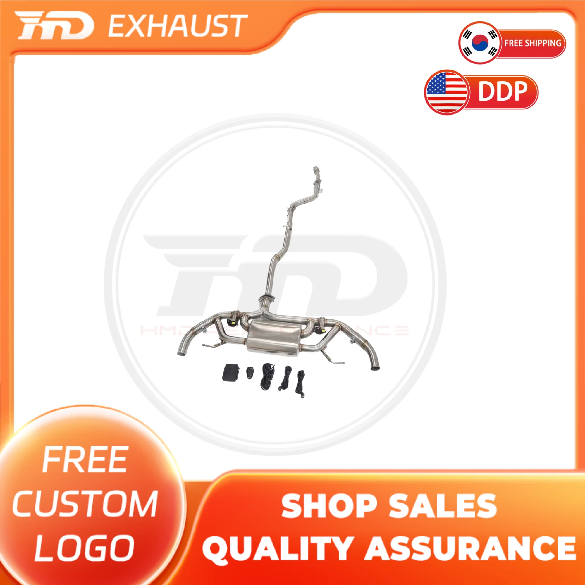 

HMD Exclusive Customization High Flow Performance Catback For Mercedes GLC300 X253 2.0T Exhaust System With Electronic Valve